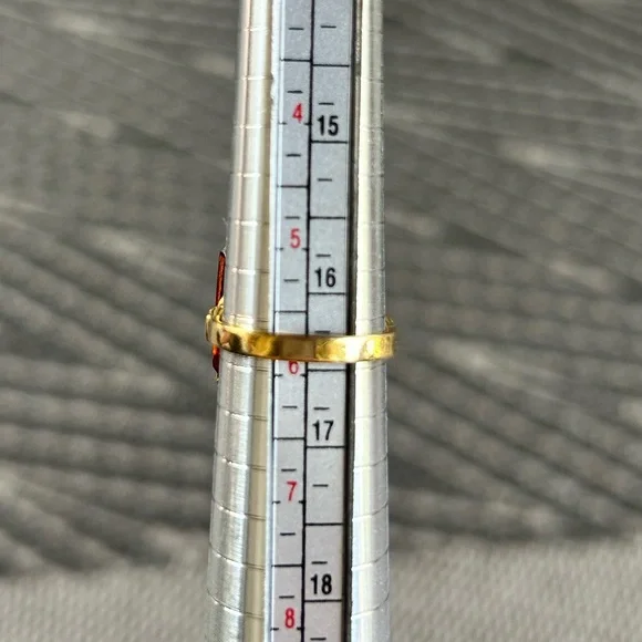 Vintage 1978 Avon Smokey Topaz Cocktail Ring - Picture 6 of 7